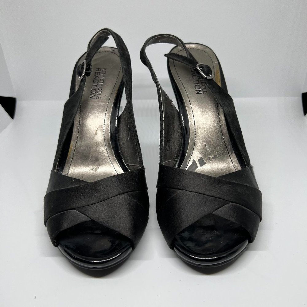 Kenneth Cole Reaction Satin Evening Shoes - Size 7½ - EUC
